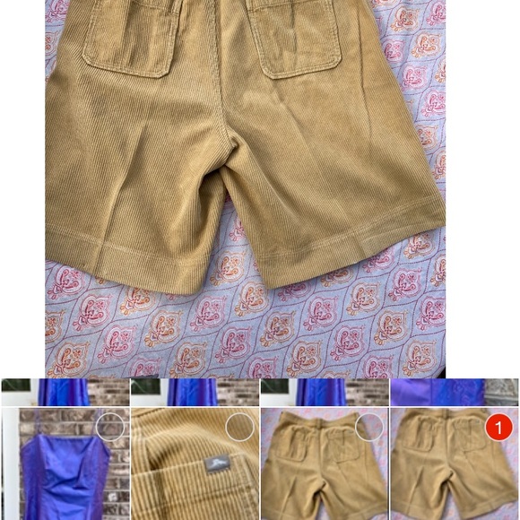 SOLD Men’s Mustard Tan/Khaki Silk Shorts - Picture 8 of 12